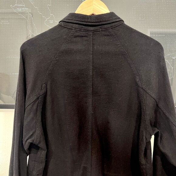 Apolis Global - Indigo Dyed Wool Blend Chore Jacket - Black - Picture 8 of 8